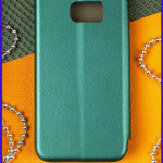 Чехол-книжка для Samsung Galaxy S7. Изумрудный.