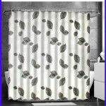 Штора для ванной. Листики. Без колец.