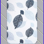 Коврик для ванной комнаты. Листики.