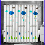 Штора для ванной Wonderland (12 колец в комплекте).