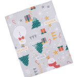 Коврик для сушки посуды. Снеговик. Серый.