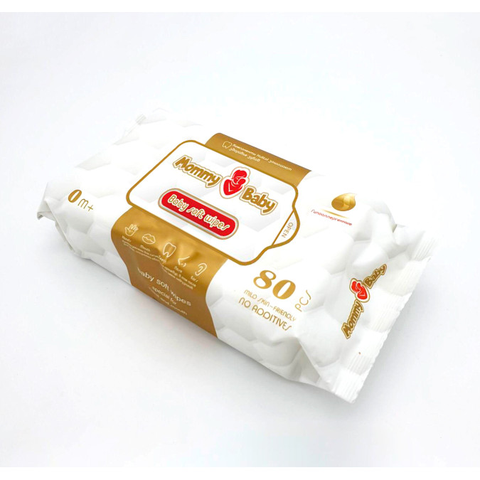 Влажные салфетки Mommy Baby 80 шт. (без клапана)
