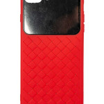 lost. Чехол для телефона. Силиконовый. Красный. Плетеный с зеркалом. Apple Iphone 7/8 Plus.