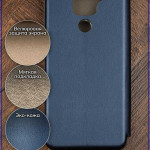 Чехол-книжка для Xiaomi Redmi Note 9 / Xiaomi Redmi 10X 4G / Xiaomi Redmi 10X PRO 4G. Темно-синий.